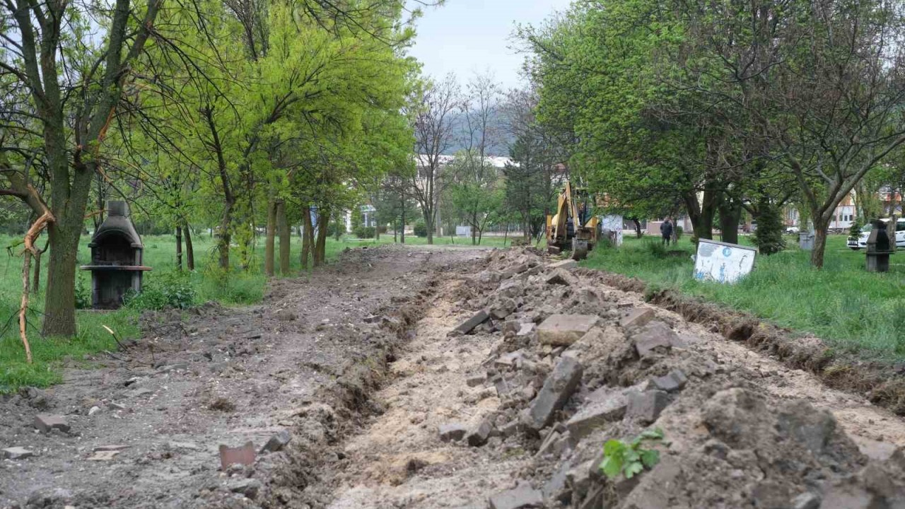 Yoncalı Mesire Alanı’nda çevre düzenlemesi