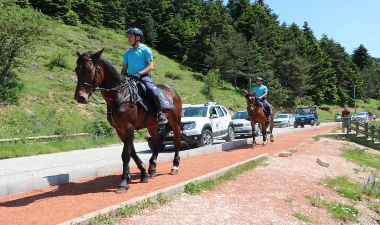 Abantta atlı jandarma timi görev yapacak