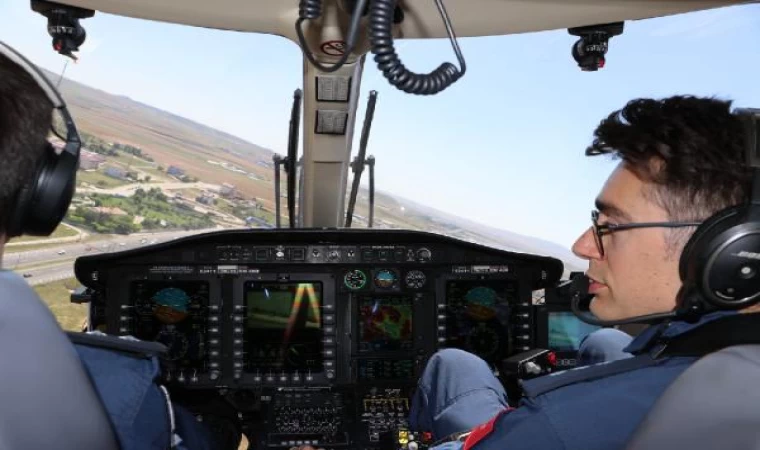 Ankara’da bayram öncesi helikopterli trafik denetimi