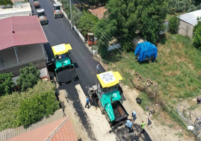 Aydın Büyükşehir Belediyesi Çine Kahraman Mahallesi yolunu yeniliyor