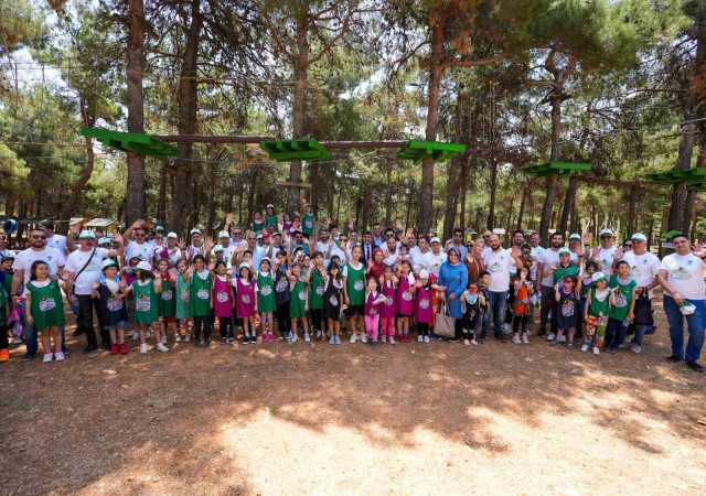 Babalar, çocuklarıyla kamp yaptı