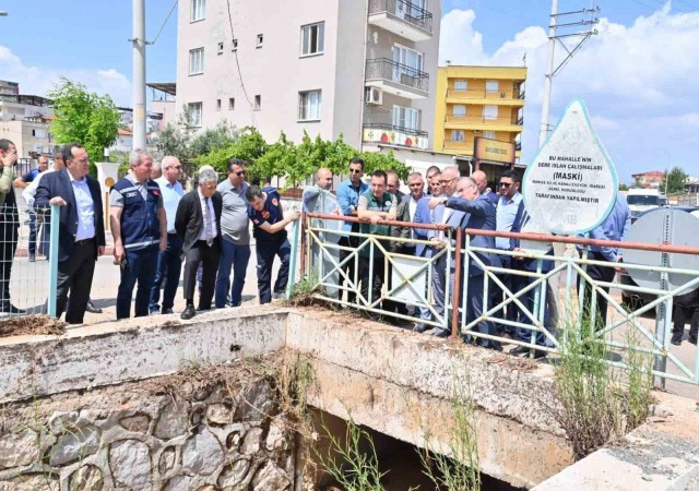 Başkan Ergün, Akhisardaki çalışmaları yakından takip ediyor