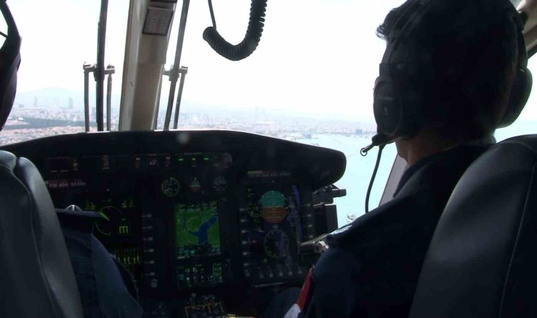 Bayram öncesi İstanbul trafiği havadan denetlendi