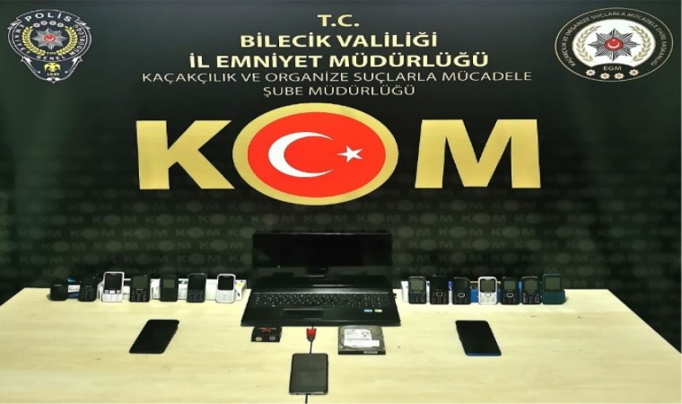 Bilecikte kaçak telefon operasyonu