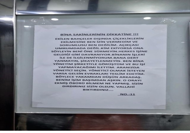 Bina yöneticisinin güldüren isyanı: “Yakamdan düşün, vallahi bıktırdınız”