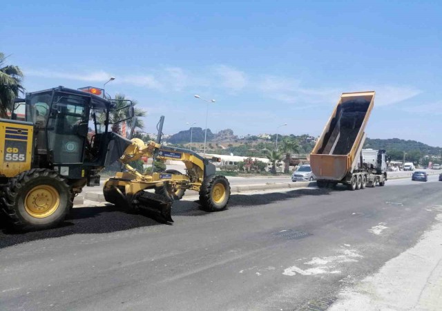 Bodrumda altyapısı tamamlanan yerler asfaltlanıyor