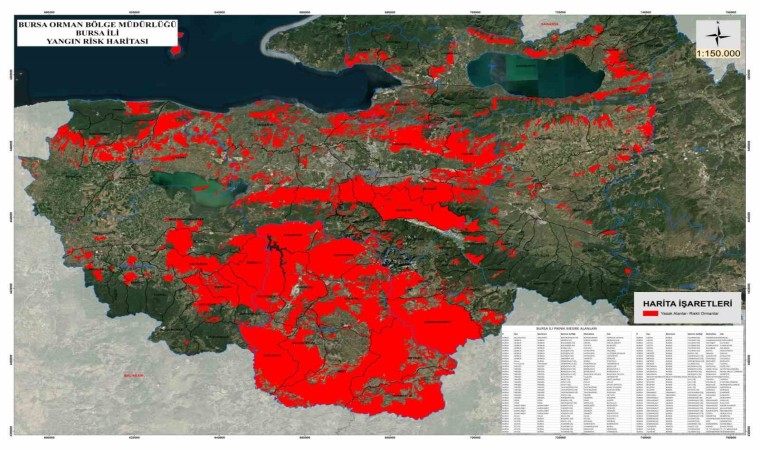 Bursanın ormanlarında ateş yakmak yasaklandı