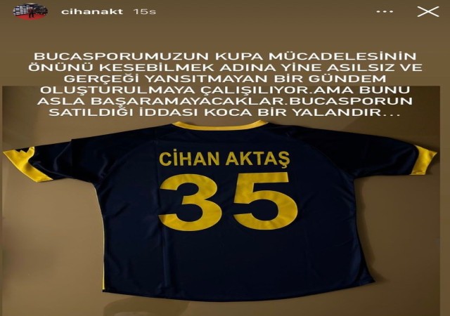 Cihan Aktaş, ‘Bucaspor 1928 satılıyor iddialarını yalanladı