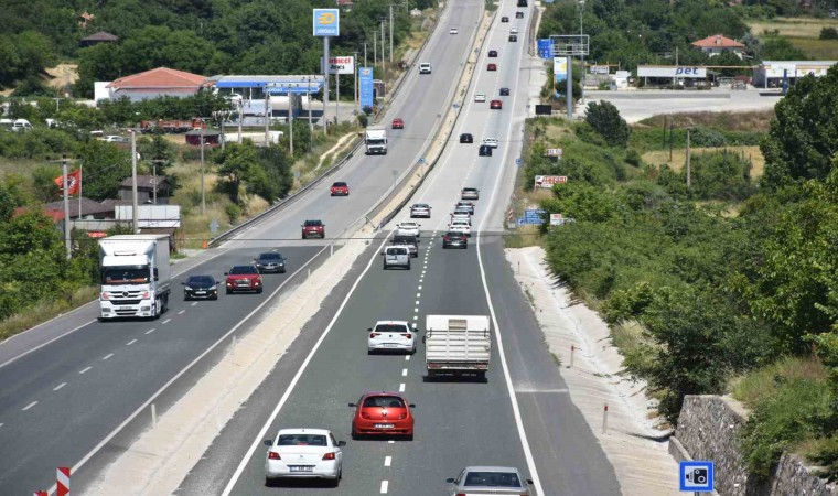 D100 Tosya geçişinde bayram yoğunluğu