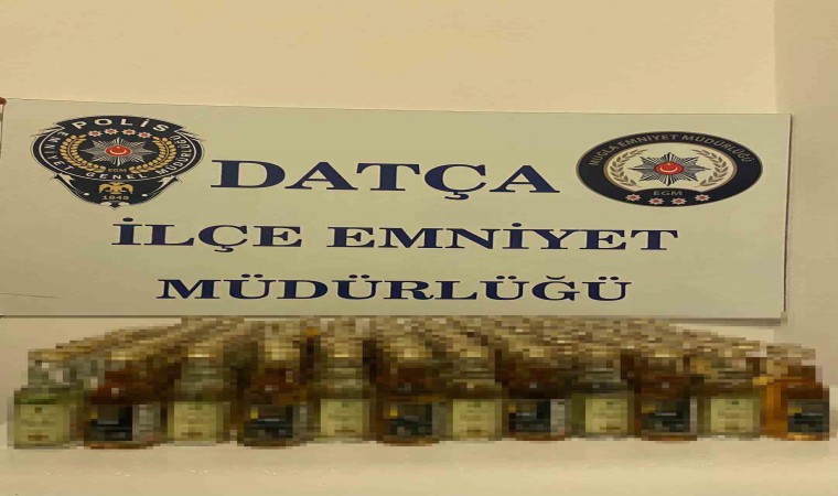 Datçada 157 şişe kaçak içki ele geçirildi