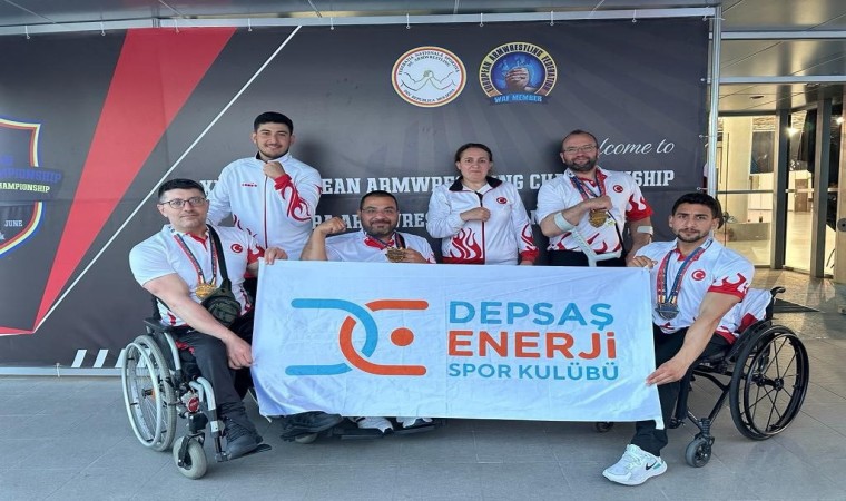 DEPSAŞ Enerji Spor Kulübü, Avrupa Bilek Güreşi Şampiyonasından 16 madalya ile döndü