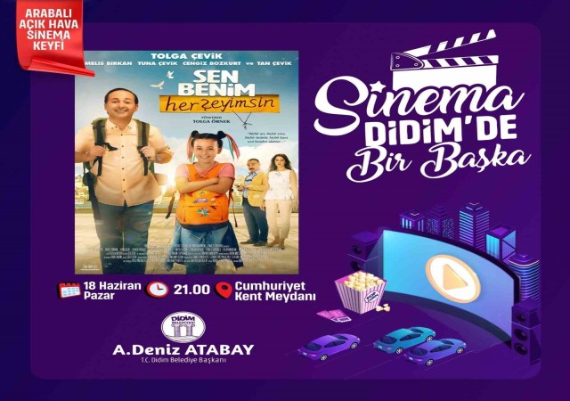 Didimde Babalar Gününe özel arabalı sinema etkinliği