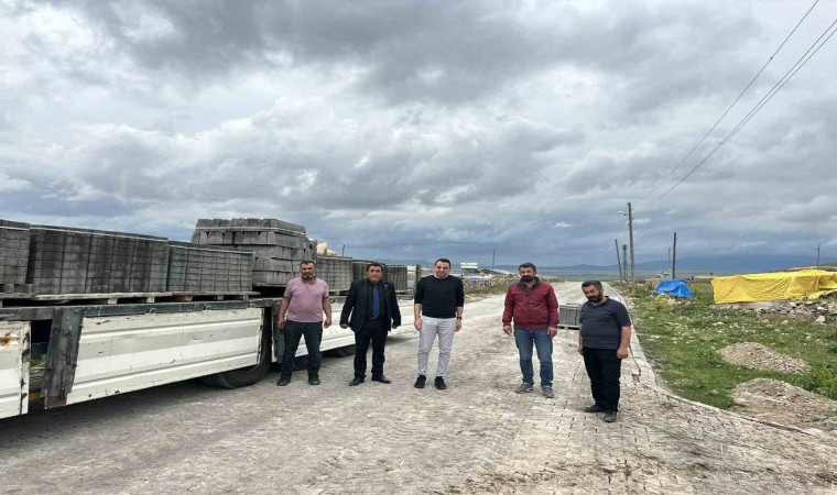 Digorda köyiçi yollar kilitparke oluyor