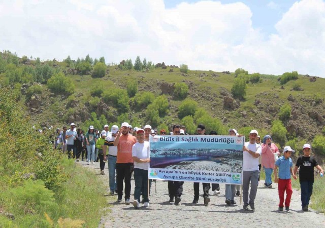 Doğa harikası Nemrutta sağlıklı beslenme ve hareketli yaşama dikkat çektiler