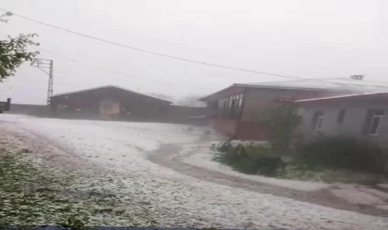 Dolu yağışı, Akyaka ve Arpaçay köylerini vurdu