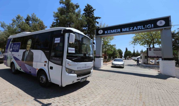 Efelerde arife günü mezarlıklara ücretsiz araç kaldırılacak