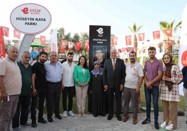 Efelerde Hüseyin Kaya parkı hizmete açıldı