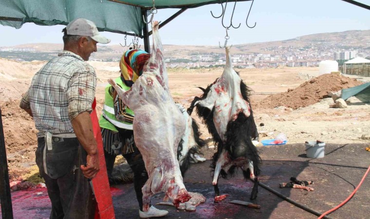 Elazığda bayramın üçüncü gününde kurban kesimleri devam etti