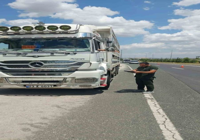 Elazığda hayvan sevkiyatı denetimi sürüyor