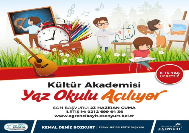 Esenyurtta yaz okulları açılıyor