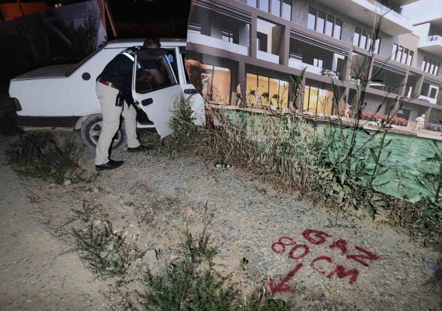 Gaz sızdıran çalıntı otomobil, terk edilmiş halde bulundu