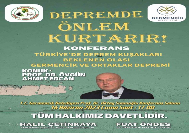 Germencik Belediyesinden deprem konferansı