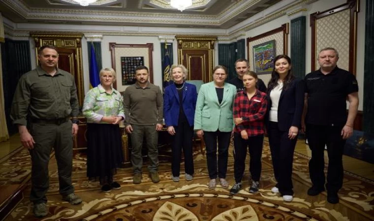 Greta Thunberg, Kiev’de Zelenski ile görüştü