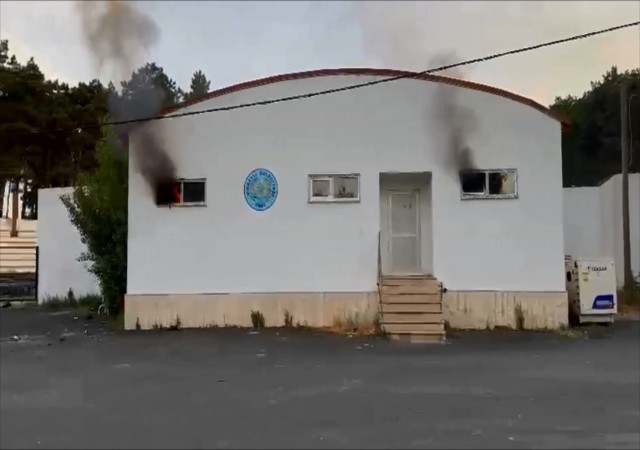 İnanlı Çeşmesi Amfi Tiyatroda yangın