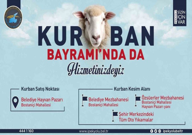 İpekyolunda kurban satış ve kesim yerleri belirlendi