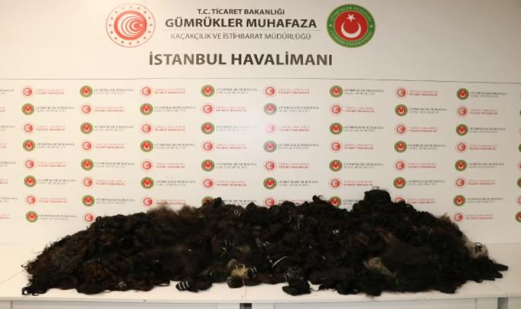 İstanbul Havalimanı’nda 93 kilogram insan saçı ele geçirildi