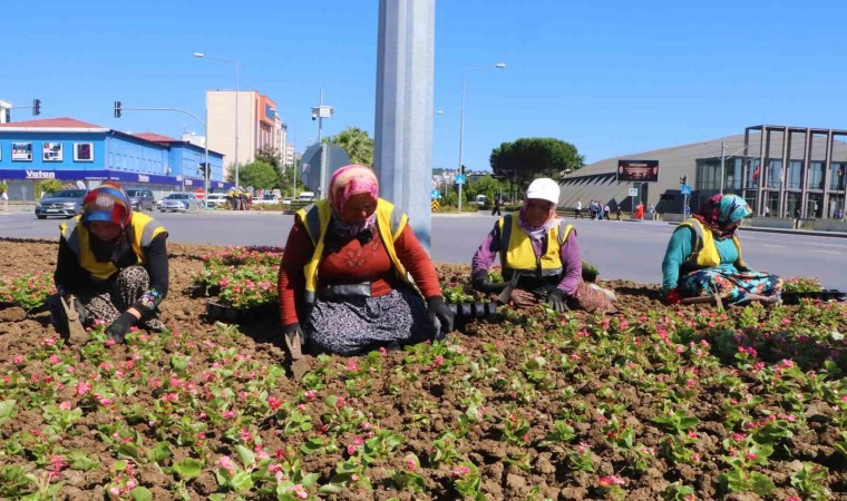 Kadınların yakıcı güneş altında ekmek mücadelesi: Şehri onlar süslüyor