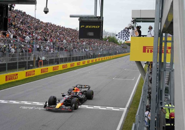 Kanada Grand Prixsinde kazanan Max Verstappen