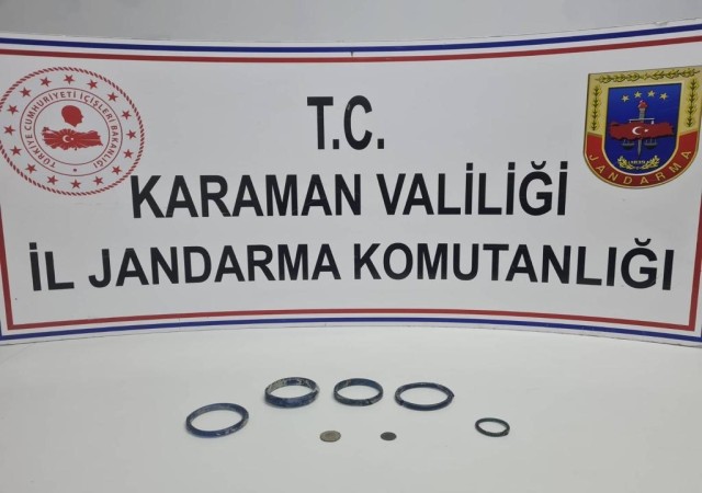 Karamanda jandarmadan tarihi eser operasyonu