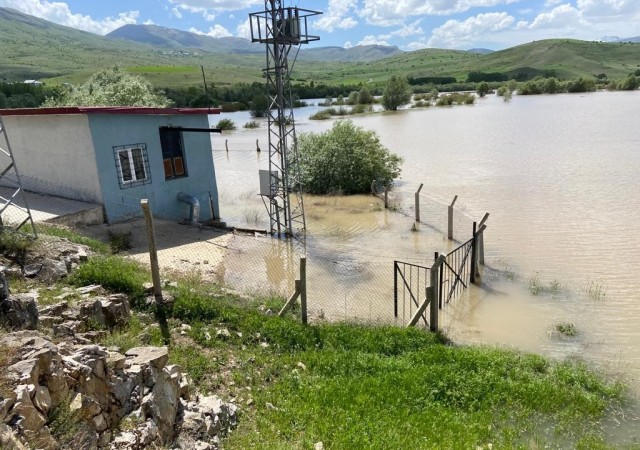 Karasu Nehri taştı, ekili tarlalar sular altında kaldı