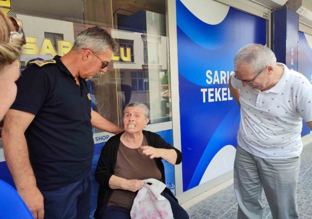 Keşanda hayatından endişe edilen yaşlı kadın çarşıdan gelince yakınları rahat nefes aldı