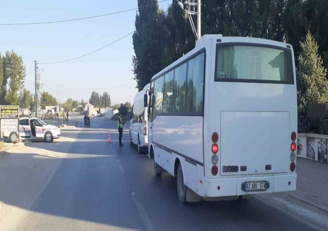 Konyada jandarma trafikten yaz denetimi