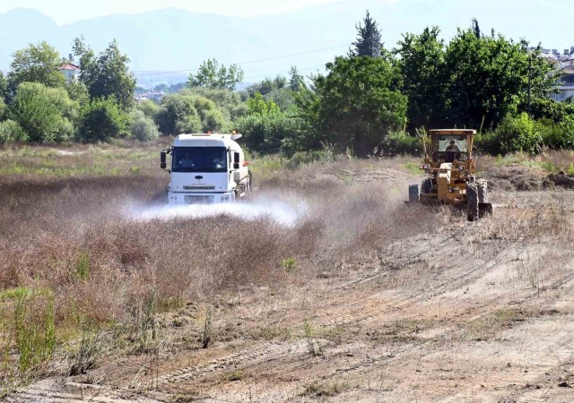 Manavgat Belediyesinden yangın önlemi