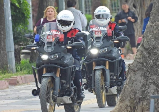 Motosikletli Jandarma timleri Kapıdağda görev başında