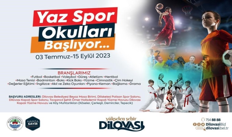 Öğrenciler spor okulunda tatili doyasıya yaşayacak