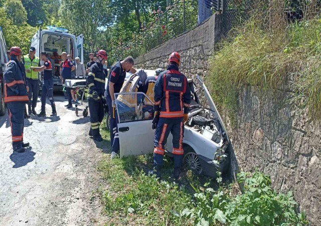 Orduda trafik kazası: 1 ölü, 1 yaralı