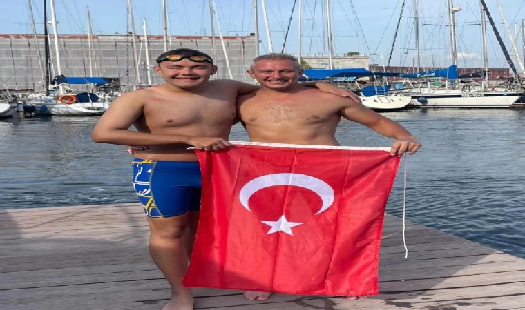 Otizmli yüzücü Tuna yine tarih yazdı