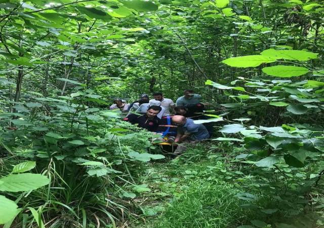 Rizede teleferikten düşen kadın yaralandı