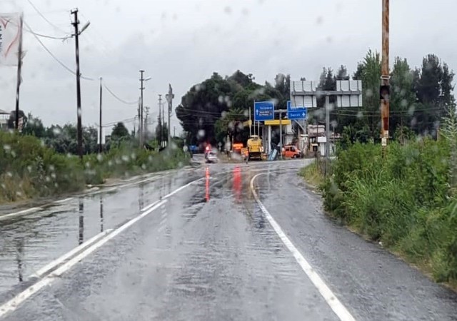 Sağanak yağış Bozdoğanda etkili oldu