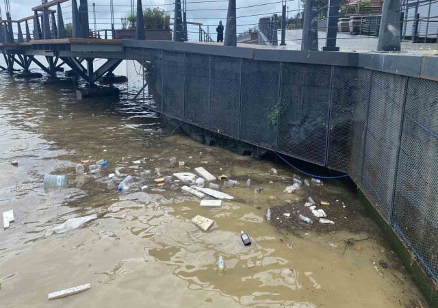 Sahil plastik atık çöplüğüne döndü