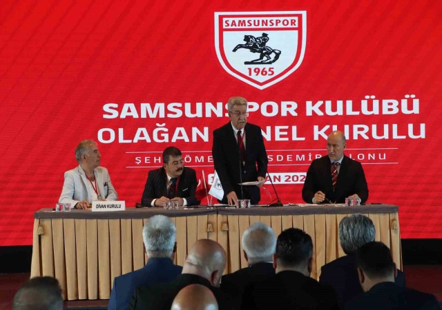 Samsunsporda Yüksel Yıldırım, katılamadığı kongrede yeniden başkan seçildi