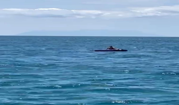 Saros’ta deniz yatağında uyuyakaldı, 4 mil açıkta kurtarıldı