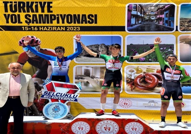 Torku Şekersporlu pedallardan üç şampiyonluk