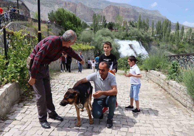 Tortum Şelalesinin güvenliğinden K9 Duman sorumlu