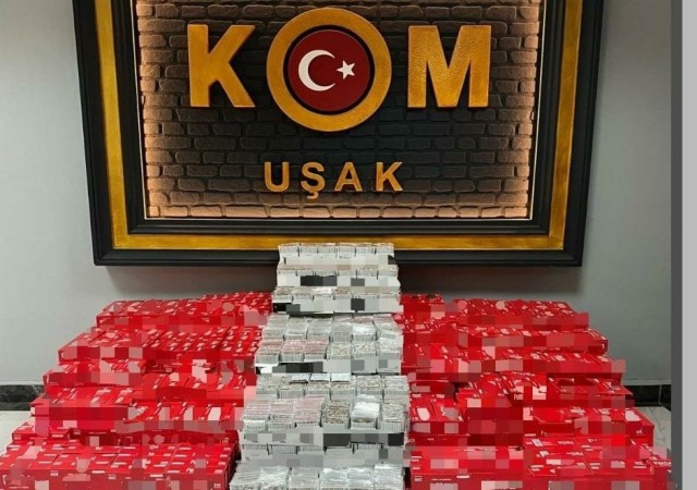 Uşakta 13 milyon 185 bin kaçak makaron ele geçirildi