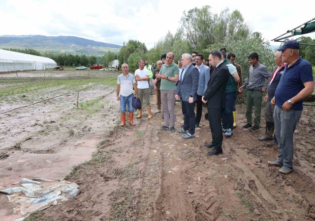 Yağışlardan Zarar Gören Çiftçilerin Mağduriyeti Giderilecek